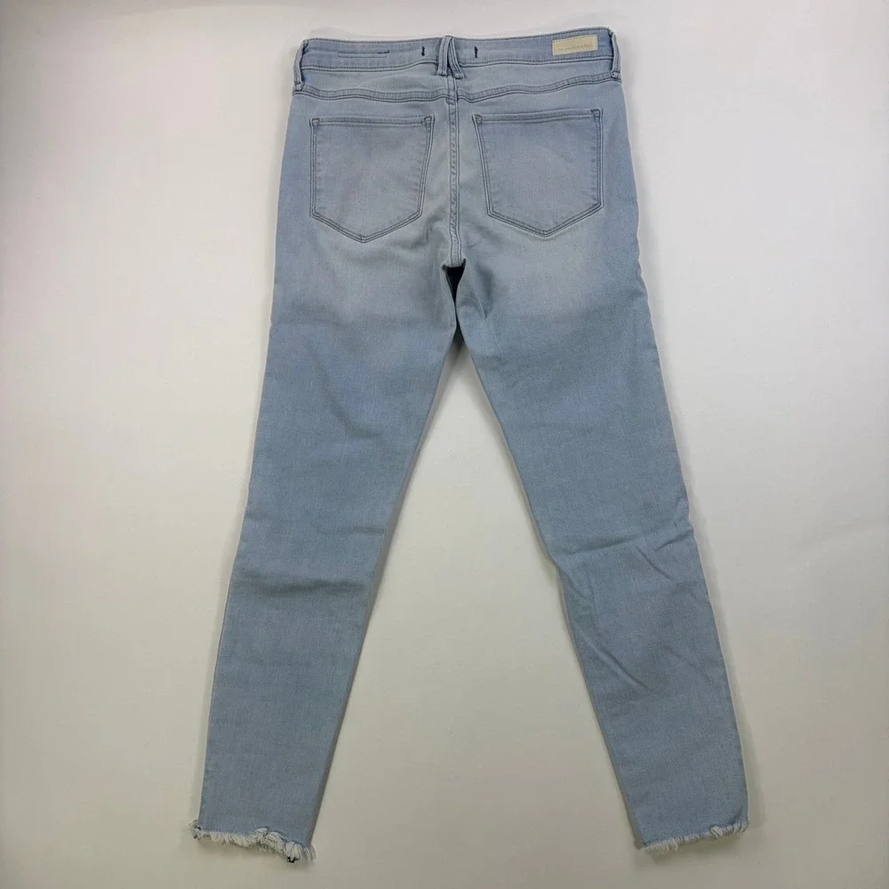 Abercrombie & Fitch Mid Rise Super Skinny Ankle Jeans Womens 28 Light Wash
